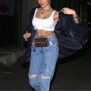 LOUIS VUITTON MONOGRAM CANVAS POCHETTE FLORENTINE BELT BAG